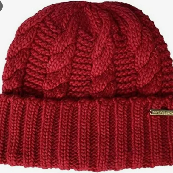Michael Kors Cable Knit Teddy Fleece Winter Beanie Hat - NWT NWT Michael Kors Cable Knit Teddy Fleece Winter Beanie Hat  main image 3